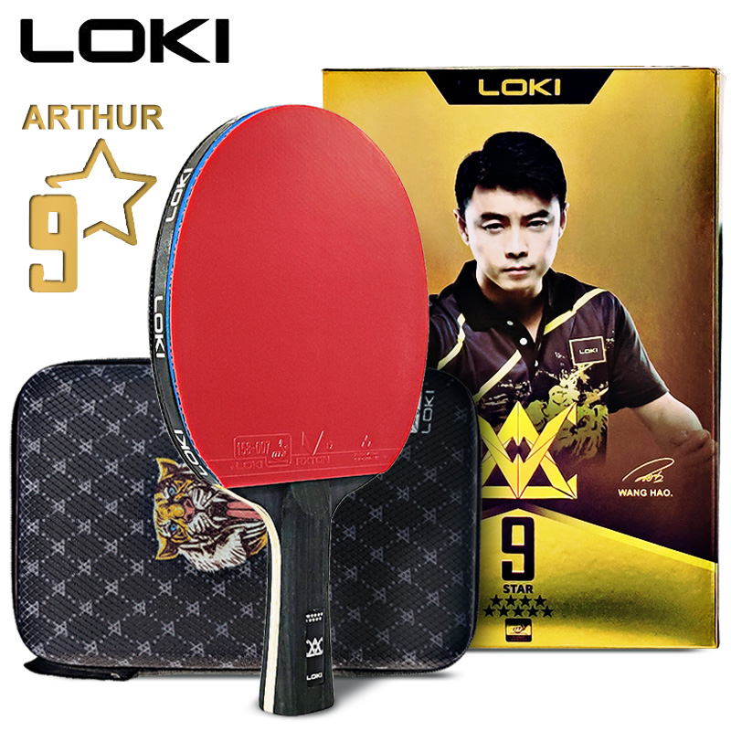 Table Tennis Xiom - LOKI ARTHUR 9-sterren tafeltennisracket Carbon offensief