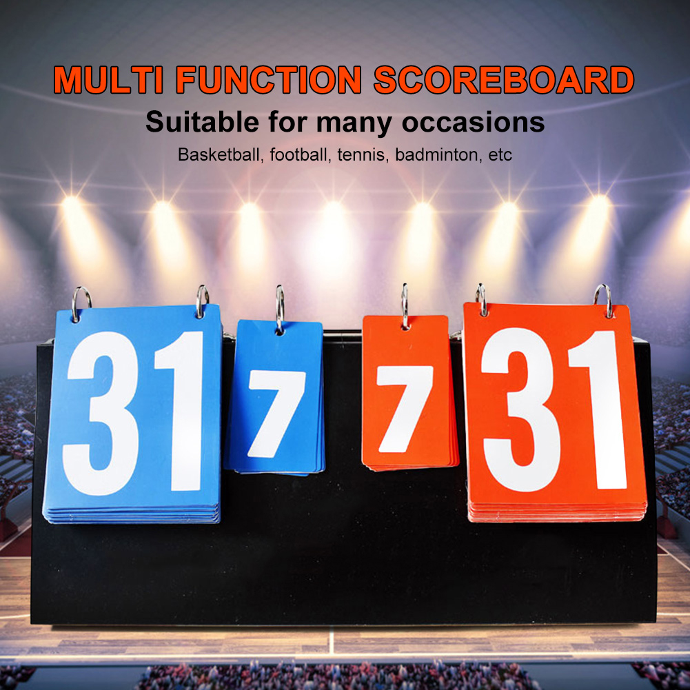 Table Tennis Scoreboard - 4-cijferig scorebord voor tafeltennis, kunststof score-indicator