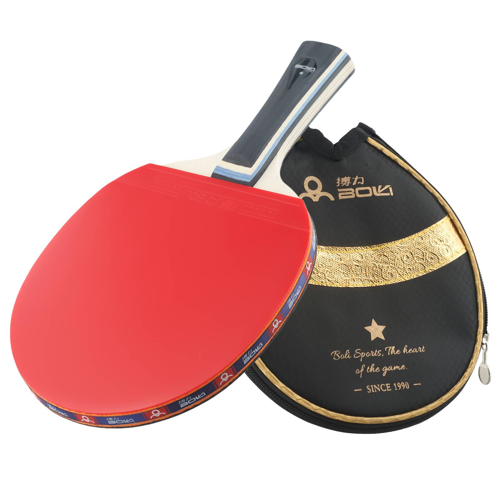 Table Tennis Kit Bag - Tafeltennisracket 7-laags hout voor PingPong Bat