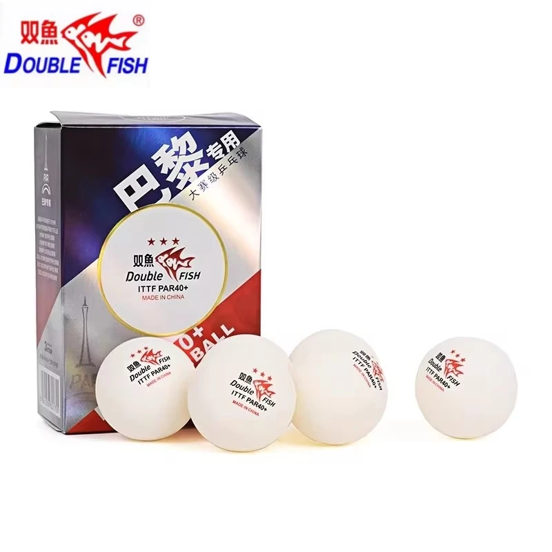 Table Tennis France - 6 stks/doos Dubbele Vis Pingpongballen PAR40