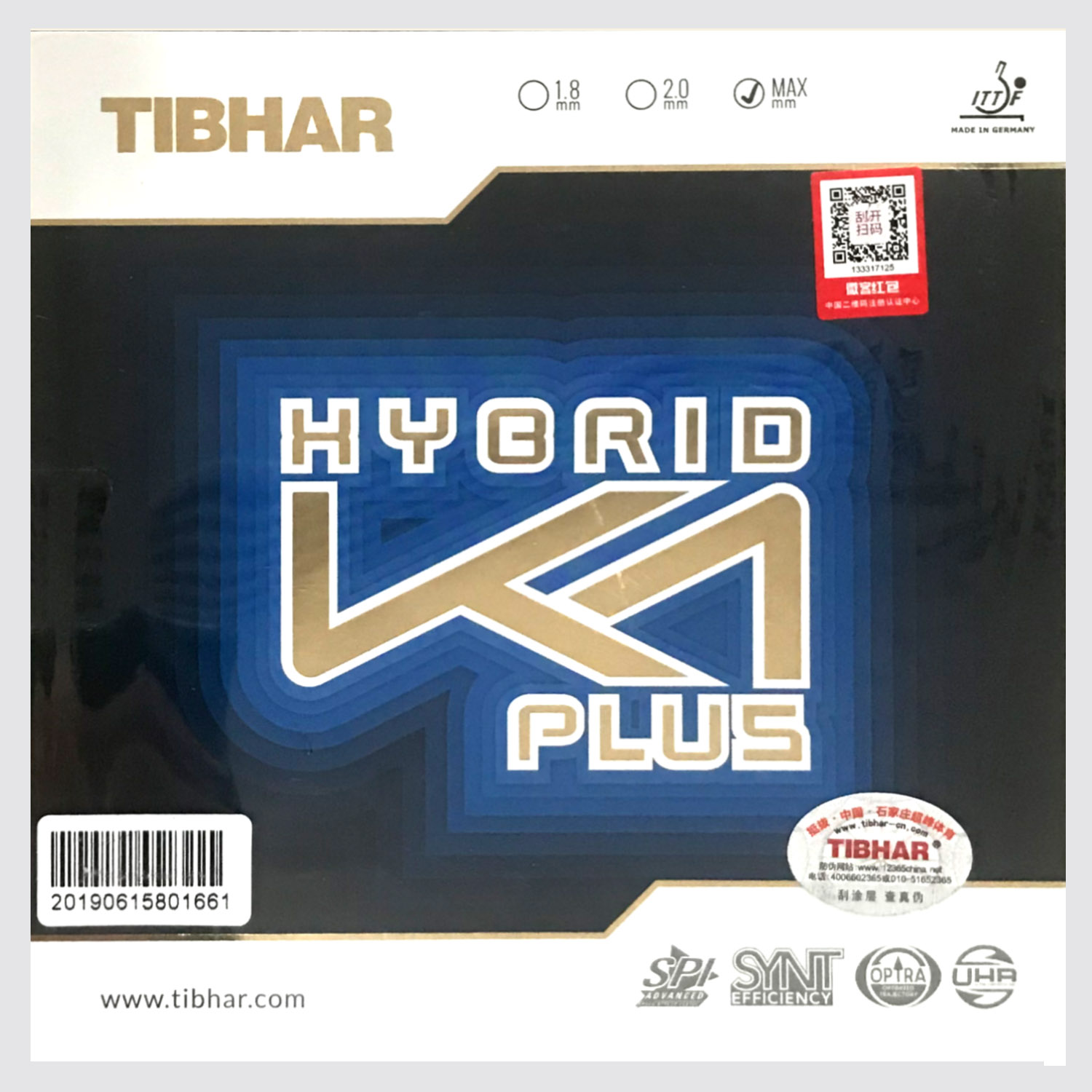 Table Tennis Hybrid Rubbers - Tibhar Hybrid K1 / K1 PLUS
