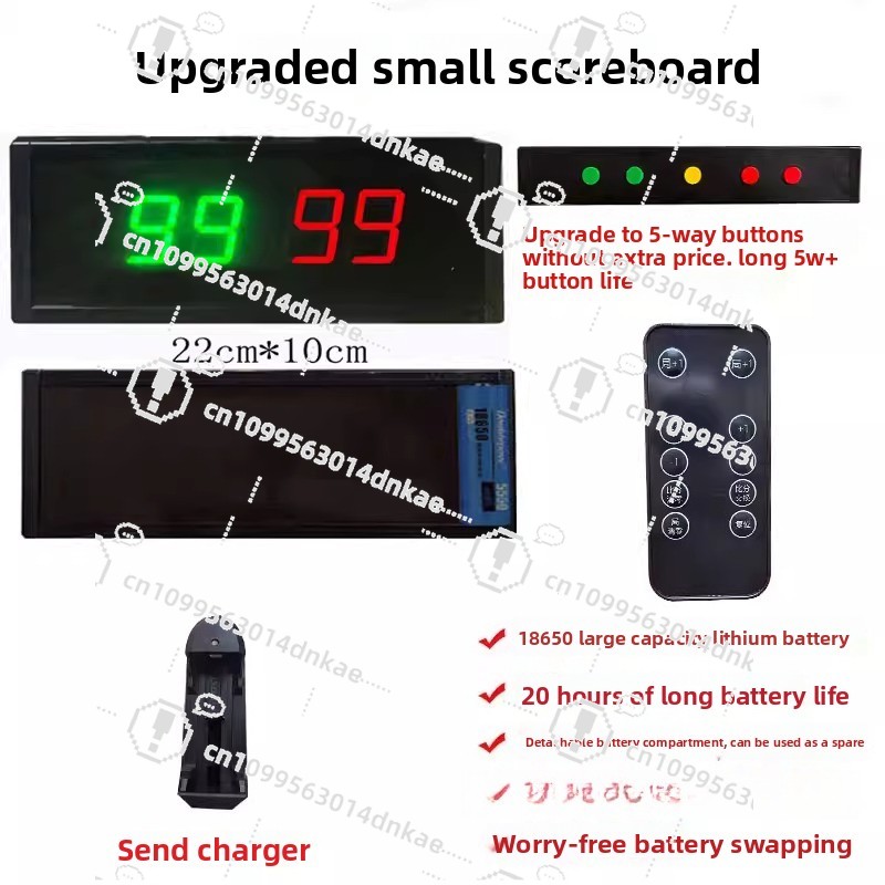 Table Tennis Scoreboard - Basketbalwedstrijd Elektronisch scorebord Led-flip scorebord Timer