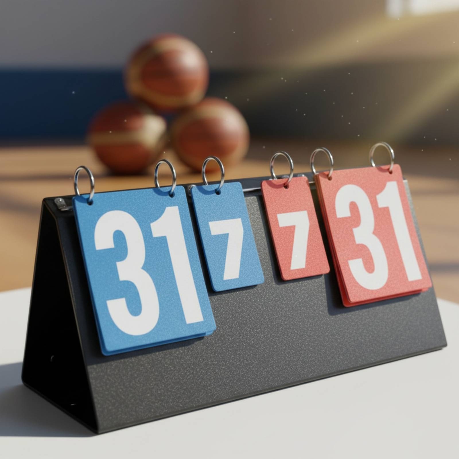 Table Tennis Scoreboard - Draagbaar omklapbaar scorebord Multi-sport omklapbaar scorebord