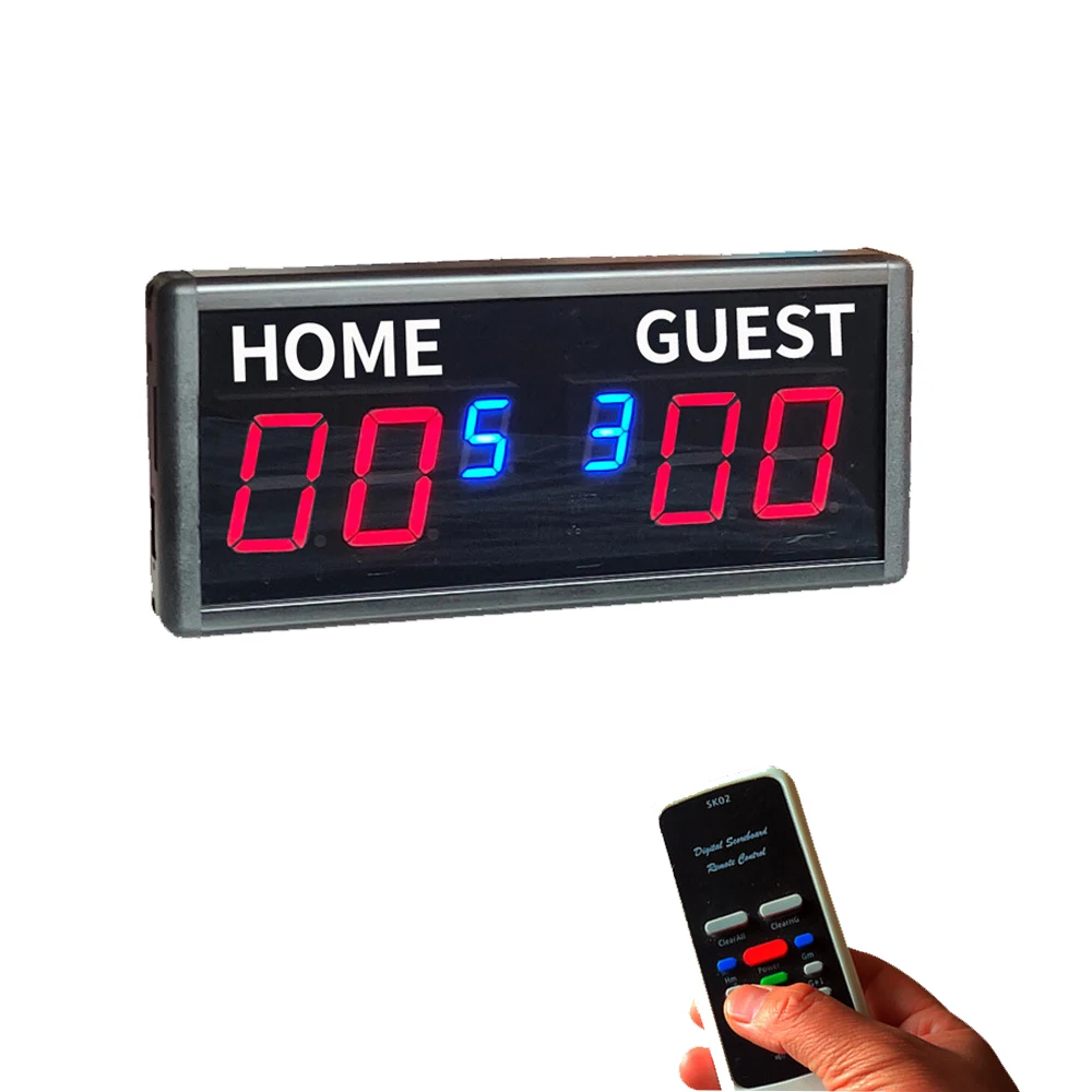 Table Tennis Scoreboard - 6-cijferig elektronisch scorebord met afstandsbediening voor