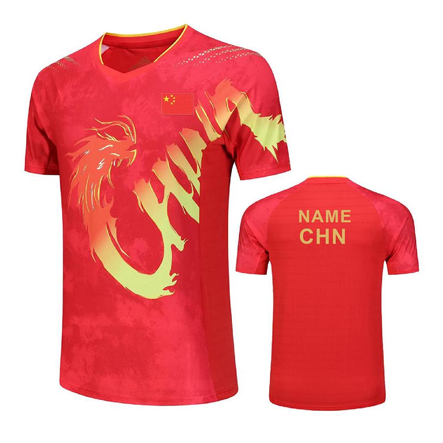 Table Tennis Team Championship - Aangepaste Tekst 2024 China Dragon Uniform