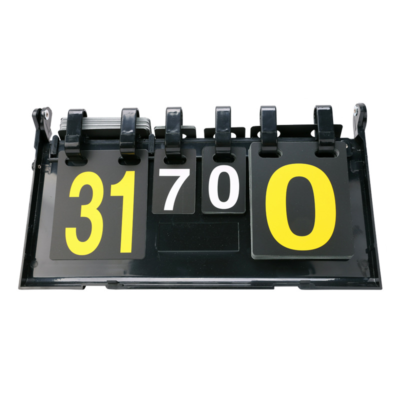 Table Tennis Scoreboard - Dubbelzijdig omkeerbaar scorebord met verwisselbare nummerkaarten