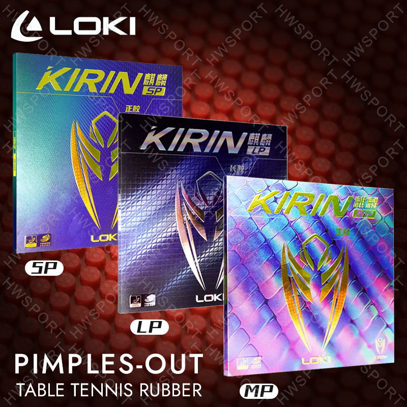 Table Tennis Loki - LOKI KIRIN Puistjes-Out Tafeltennisrubber SP/MP/LP Pips