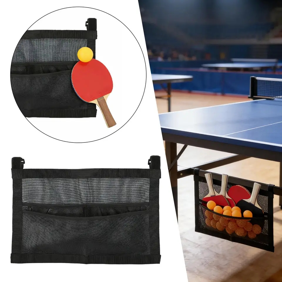 Table Tennis Kit Bag - Nieuwe Mesh Pingpongbalhouder Grote tascapaciteit Tafeltennisbalorganizer