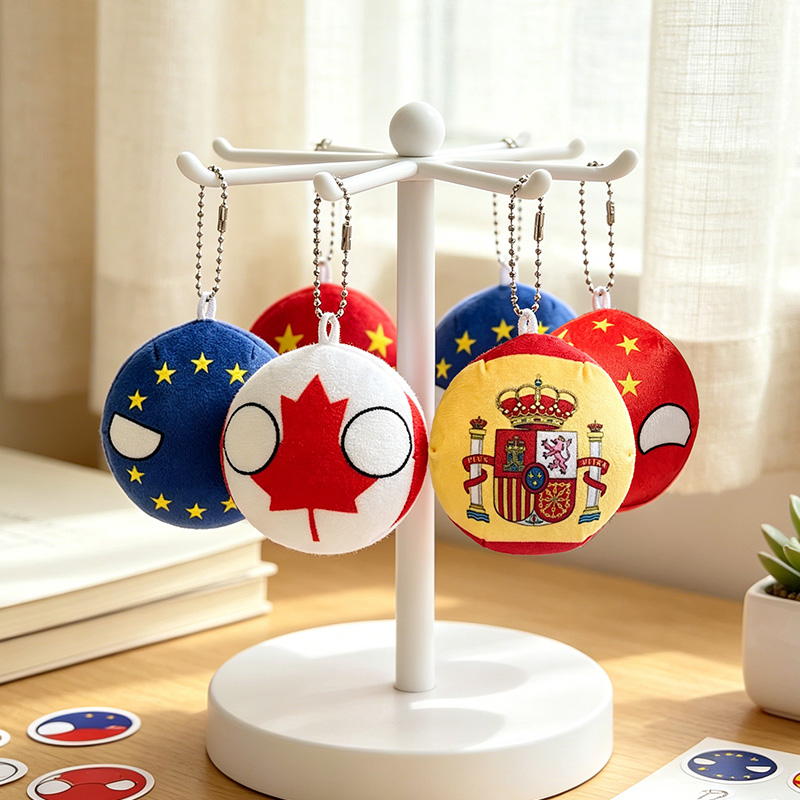 10cm Kawaii Polandball Pluche  - Table Tennis France recensie en prijs