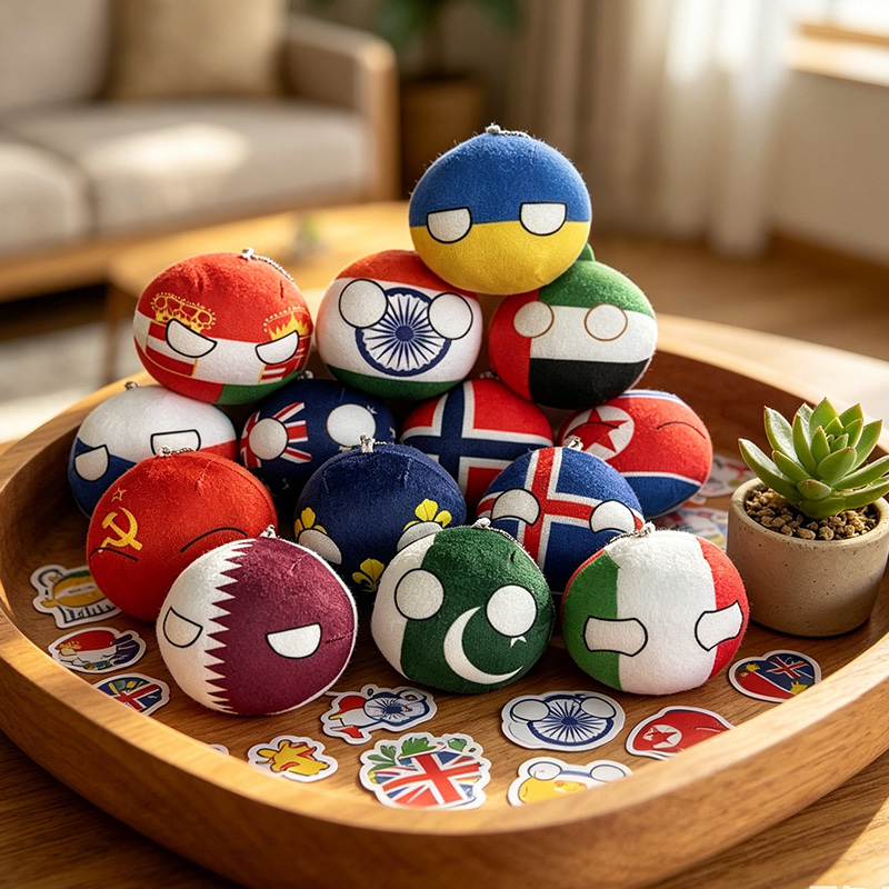 10cm Kawaii Polandball Pluche  - Table Tennis France recensie en prijs