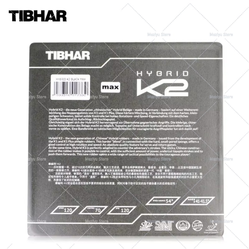 TIBHAR HYBRID K2 Tafeltennisru - Table Tennis Hybrid Rubbers recensie en prijs