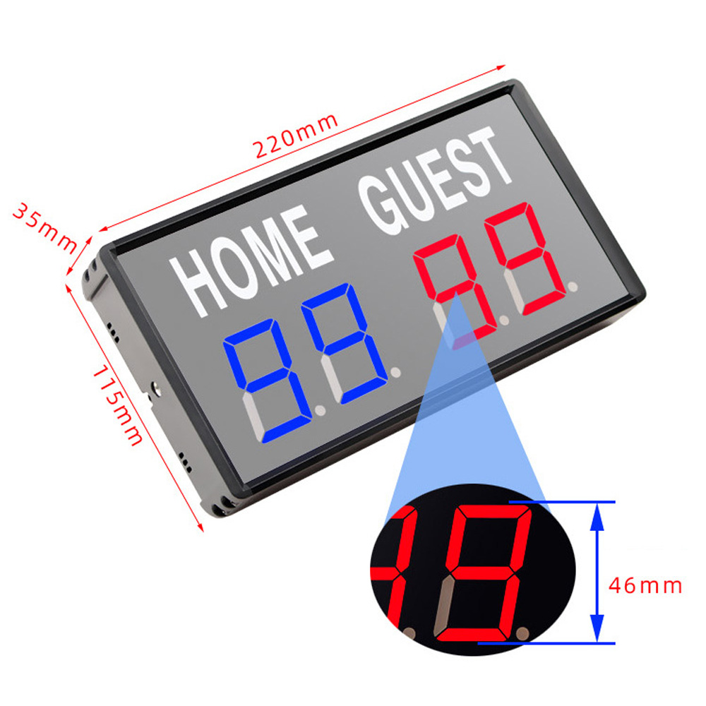 4-cijferig LED elektronisch sc - Table Tennis Scoreboard recensie en prijs