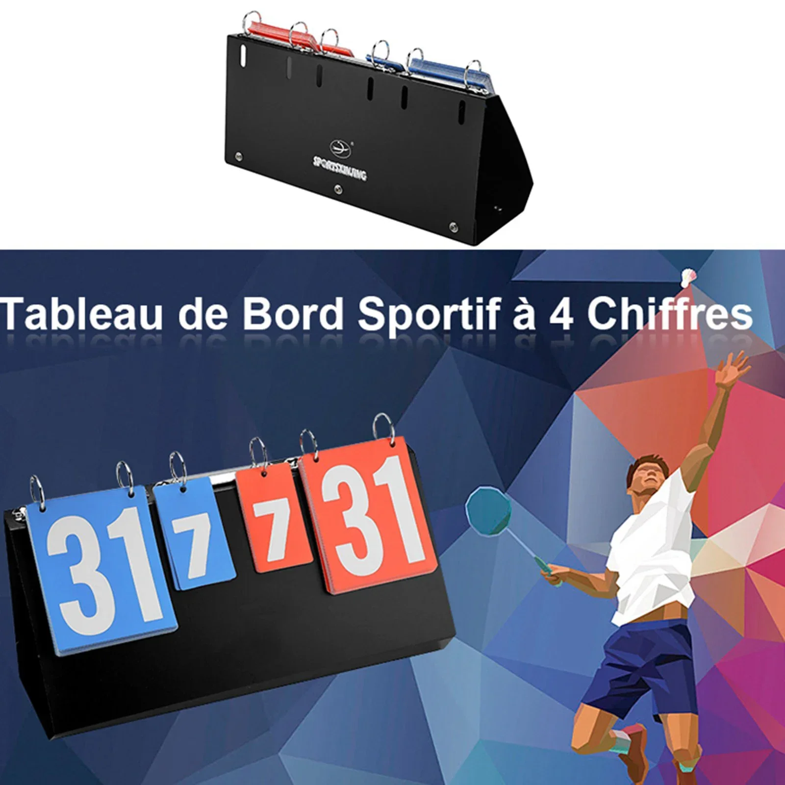 4-cijferig scorebord voor spor - Table Tennis Scoreboard recensie en prijs