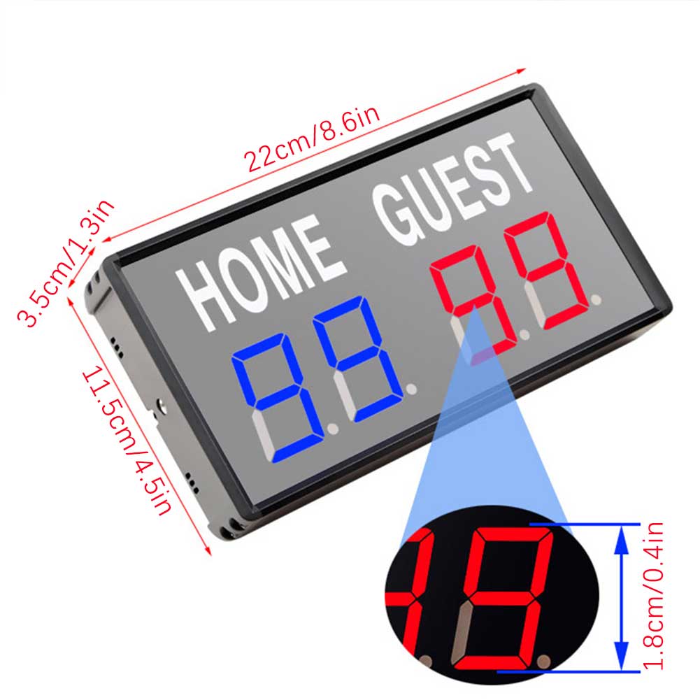 4-cijferig LED elektronisch sc - Table Tennis Scoreboard recensie en prijs