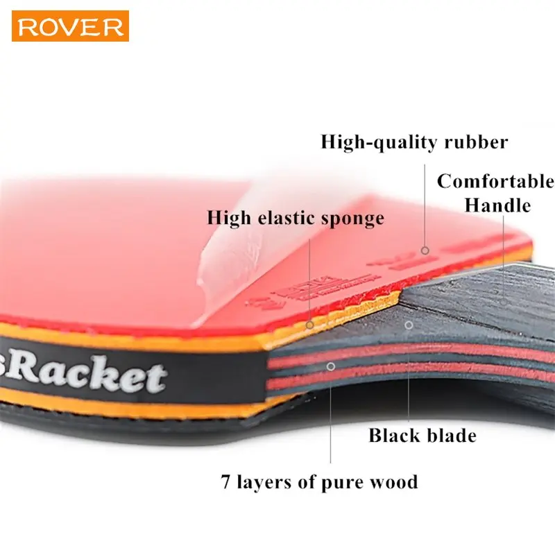 5/6 Ster Tafeltennis Racket 2  - Table Tennis Kit Bag recensie en prijs