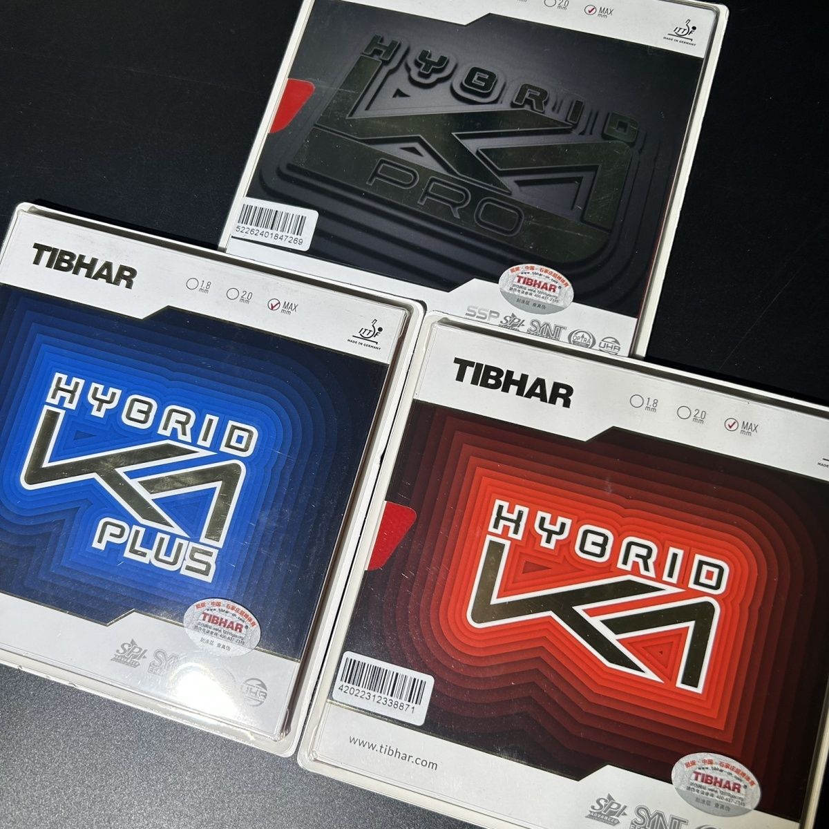 Tibhar K2 Hybrid & K1 National - Table Tennis Hybrid Rubbers recensie en prijs