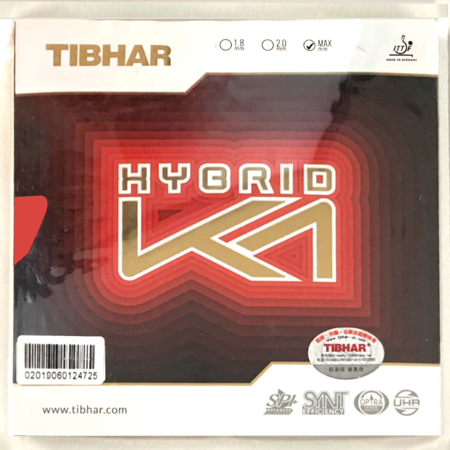 Tibhar Hybrid K1 / K1 PLUS nop - Table Tennis Hybrid Rubbers recensie en prijs