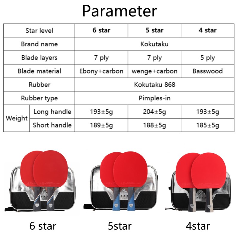 KOKUTAKU ITTF professionele 4/ - Table Tennis Kit Bag recensie en prijs